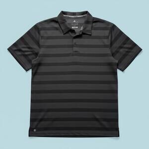 Adidas Men’s Golf Polo Shirt XL Black stripes